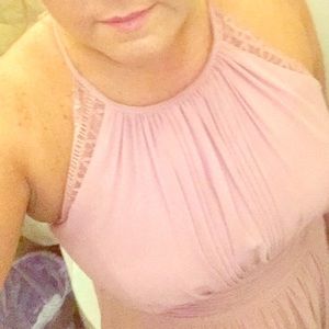 Azazie Regina dress - size 14 - dusty rose